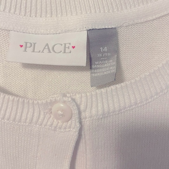 The Children’s Place Girls White Cardigan - Picture 3 of 5